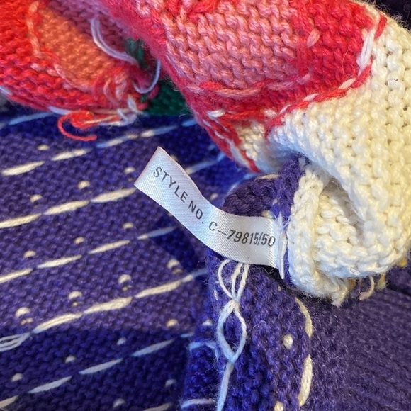 That’s Me! VTG Short Puff Sleeve Crew Neck Floral Easter Spring Sweater SMALL - Picture 8 of 9